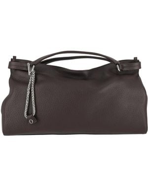 Orciani Tassen ,Bruin ,Leer Virgo M Soft Tote - Zwart