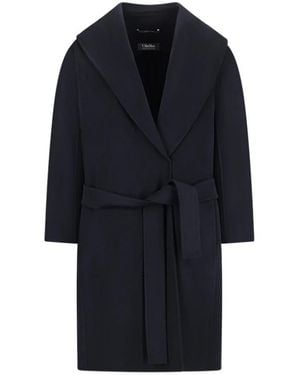 Max Mara Messi Coat - Blauw