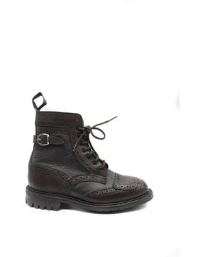 Tricker's Lace-Up Boots - Black