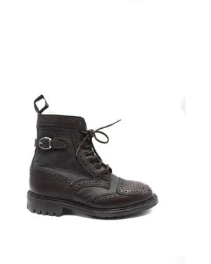 Tricker's Lace-Up Boots - Black