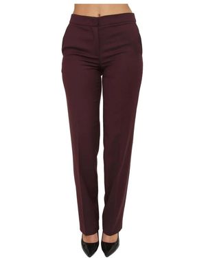 Twinset Straight Trousers - Purple