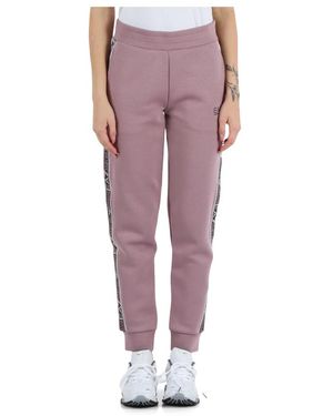 EA7 Katoenen Sportbroek Natural Ventus 7 - Paars
