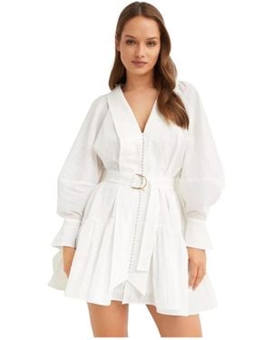 Acler Shirt Dresses - White