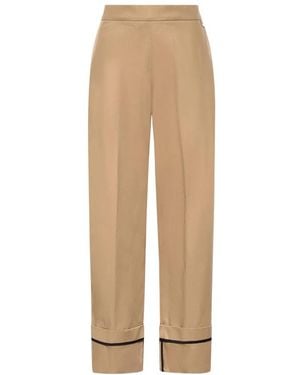Herno Wide Pants - Natural