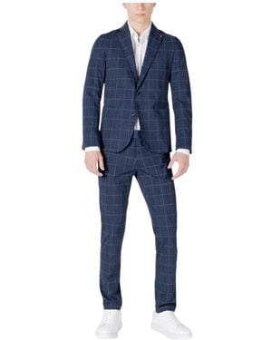 MULISH Single Breasted Suits - Blue