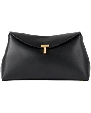 TOTEME Schwarze Schultertasche Mit T-Lock