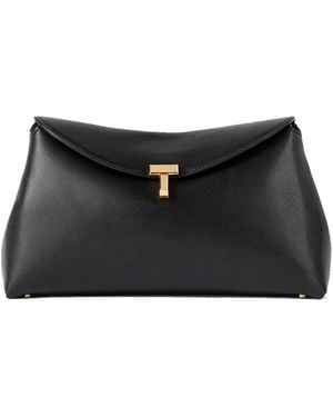 TOTEME T-Lock Clutch - Zwart