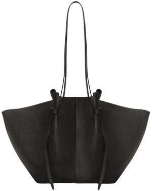 Yuzefi Tassen ,Bruin ,Suède Large Mochi - Zwart