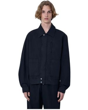 Dries Van Noten Bomber Jackets - Blue