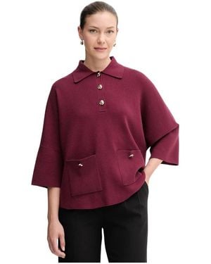 Joseph Ribkoff Round-Neck Knitwear - Rojo