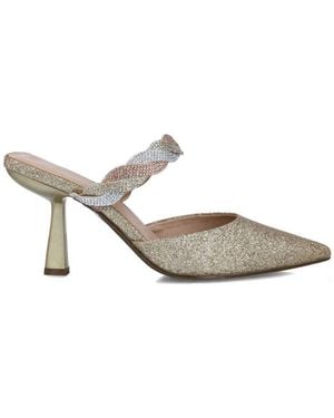 Menbur Slingback Mules Mit Absatz - Mettallic
