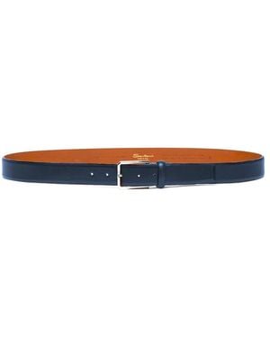 Santoni Stilvoller Ledergürtel - Blau