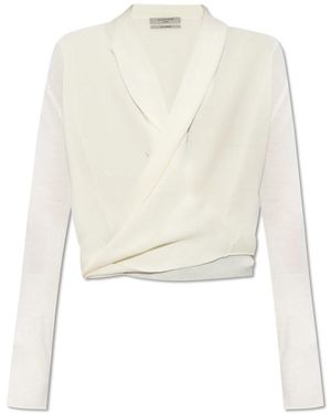 AllSaints V-Neck Knitwear - White