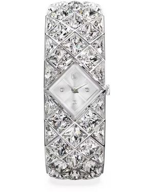 Swarovski Accessoires ,Grijs ,Curiosa Bangle Watch - Wit