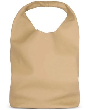 A.P.C. Leren Geometrische Tote Bag - Naturel
