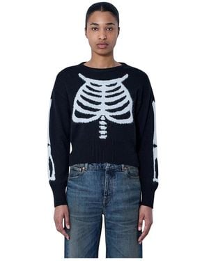 VAQUERA Skeleton Sweater - Blau