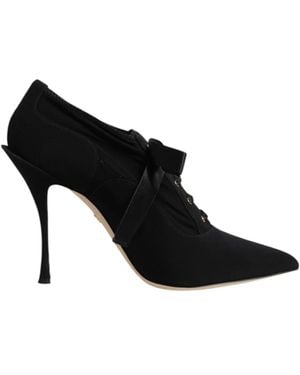 Dolce & Gabbana Oxfords In Stretch Jersey - Black