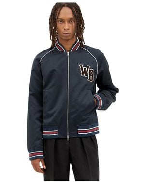 Wales Bonner Bomber Jackets - Blue