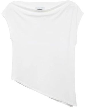 Alpha Studio Barca Boat Neck Top - Weiß