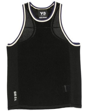 Y-3 Sleeveless Tops - Black