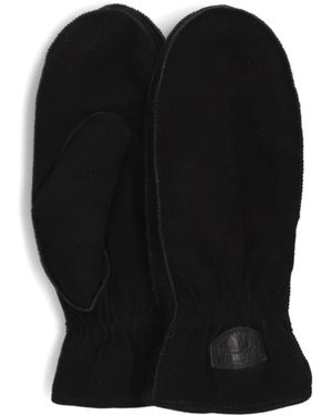 Warmbat Accessoires ,Zwart ,Suède Zwarte Suède Wanten Vrouwen
