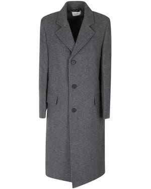 Low Classic Single-Breasted Coats - Gris