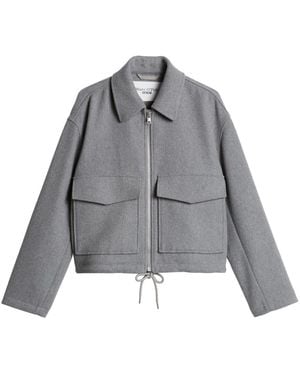 Marc O' Polo Jassen ,Grijs ,Wol Geweven Outdoor Jas