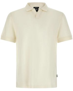 HUGO Tops ,Wit ,Katoen C-Ponti 118 Polo - Naturel