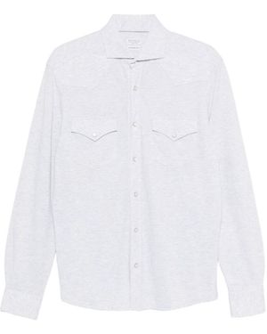 Brunello Cucinelli Casual Shirts - White