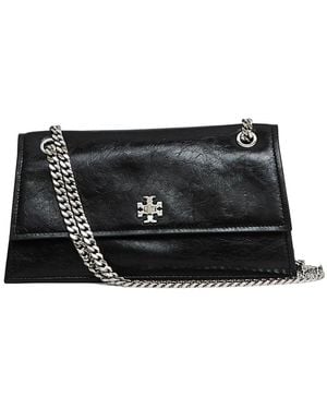 Tory Burch Zwarte Schoudertas Met Verwisselbare Ketting