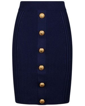 Balmain Short Skirts - Blue