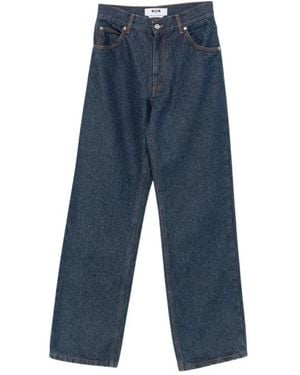MSGM Straight Fit Jeans - Blue