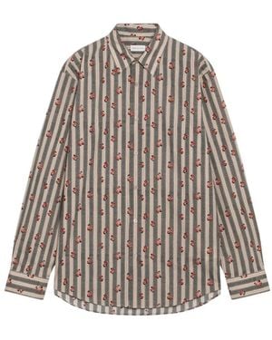 Dries Van Noten Caper Hemd - Grau