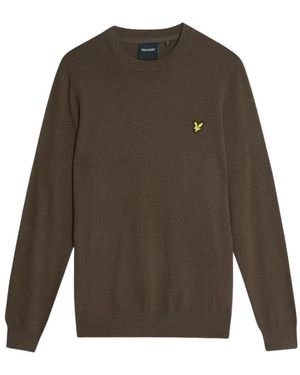 Lyle & Scott Round-Neck Knitwear - Green