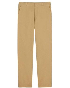 Saint Laurent Straight Trousers - Natural