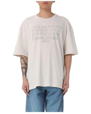 Maison Margiela Replica Numbers Tee Embossed Logo - Grijs