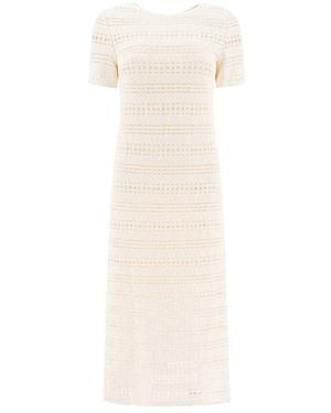 Sandbeige Knitted Dresses - Natural