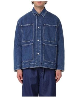 Sunnei 4-Pocket Over Denim Jacke - Blau
