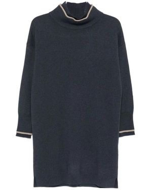 Brunello Cucinelli Knitted Dresses - Blauw