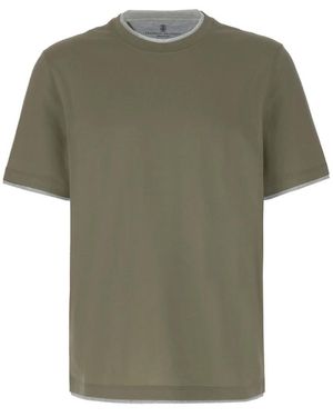Brunello Cucinelli T-Shirts - Verde