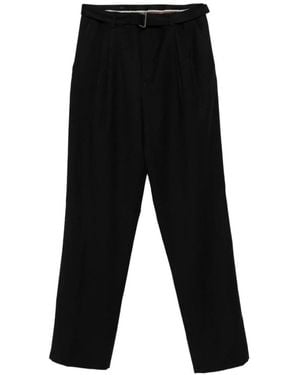 Canali Straight Trousers - Zwart
