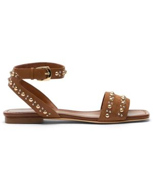 Stuart Weitzman Schoenen ,Bruin ,Leer Perry Sandal