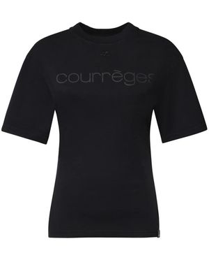 Courreges T-Shirts - Schwarz