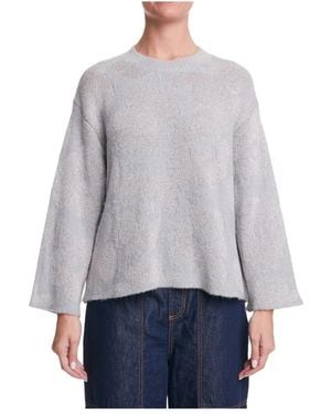 ALESSIA SANTI Round-Neck Knitwear - Grey
