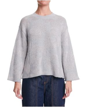 ALESSIA SANTI Round-Neck Knitwear - Gris