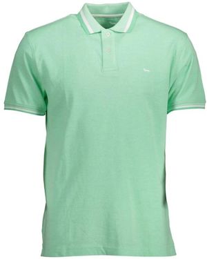 Harmont & Blaine Grünes Baumwoll Herren Polo Shirt