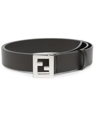 Fendi Riem Met Ff-Logo - Zwart
