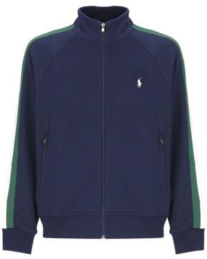 Ralph Lauren Strick-Sweatshirt Mit Durchgehendem Reißverschluss - Blau