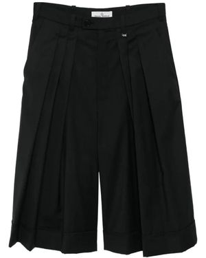 Vivienne Westwood Korte Broeken ,Zwart ,Leer Culottes