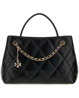 Tory Burch Tassen ,Zwart ,Katoen Small Fleming Carryall